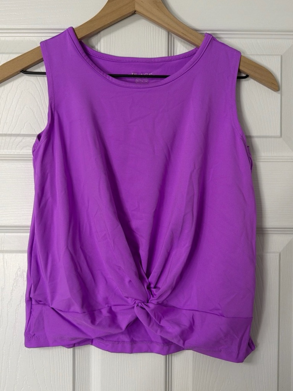 The Children's Place Purple Front-Knot Tank Top